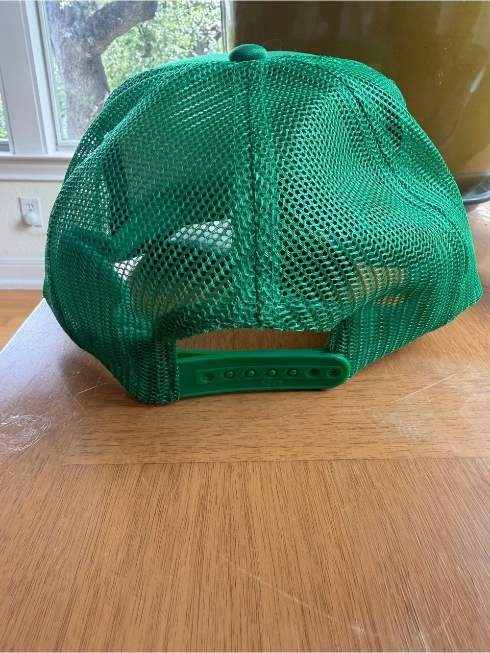 Green Trucker Hat with Gold 'TENNIS' Lettering